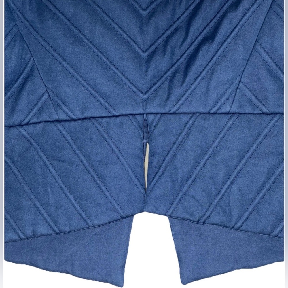 Burberry Jacket Women's 8 Indigo Blue Quilted Runway Made In Italy 42‎ NEW - Picture 7 of 15